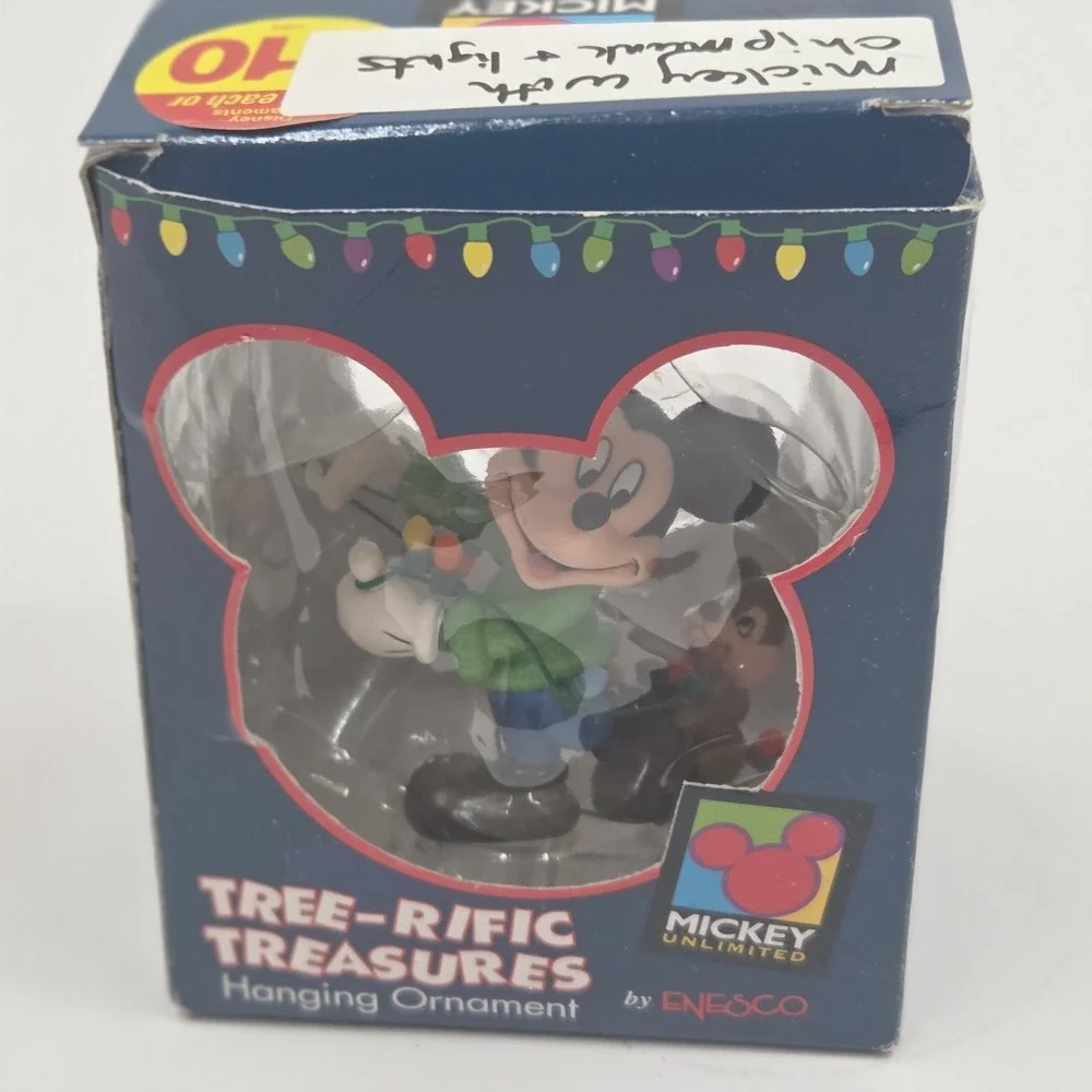 Enesco Disney Mickey Mouse Chipmunk Christmas Lights Tree Rific Ornament